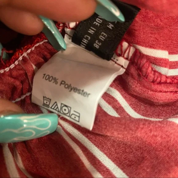 COPY - SHEIN red striped shorts set size M, NWOT 🤎 - Picture 13 of 15